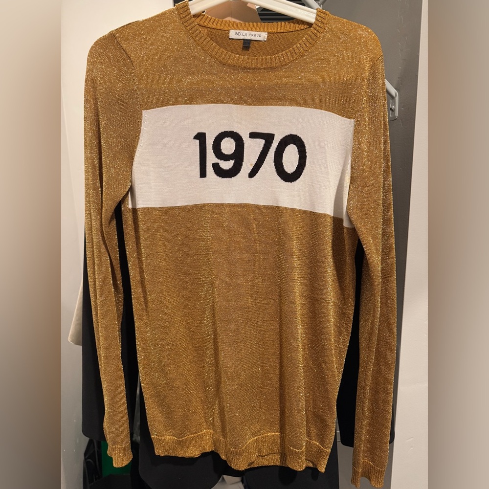 Bella Freud 1970 sparkle merino jumper